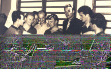 I Spartakiada Studentów AWF. Stoją od lewej: [[Henryk Gielec]], [[Jan Pyrc]],  [[Tadeusz Kochanowski]], [[Adam Nidzgórski]], [[Aleksander Muszyński]], [[Mirosław Żywczyk]], [[Janusz Orłowski]].